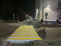 Проекционный пешеходный переход появился в Алатыре.